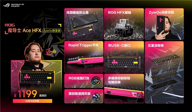 ZywOo联名各类电竞潮品重磅揭晓!新葡京娱乐ROG新品超玩会开启!联名(图5) ZywOo联名各类电竞潮品重磅揭晓!新葡京娱乐ROG新品超玩会开启!联名(图5)